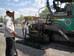 Diyarbakır'da seçim öncesi asfalt çalışması!