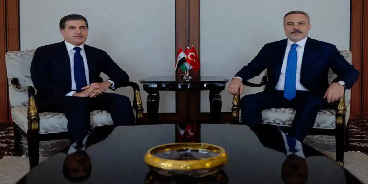 Wezîrê Derve Fîdan li Enqerê bi Serokê Herêma Kurdistanê Nêçîrvan Barzanî re civîya