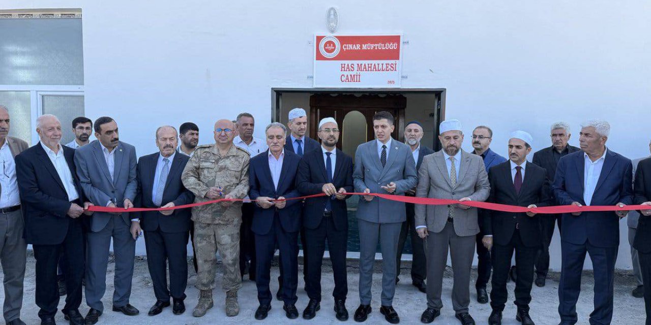 Çınar ilçemize bağlı Hasköy (Xasê) Mahallesinde cami açılışı yapıldı