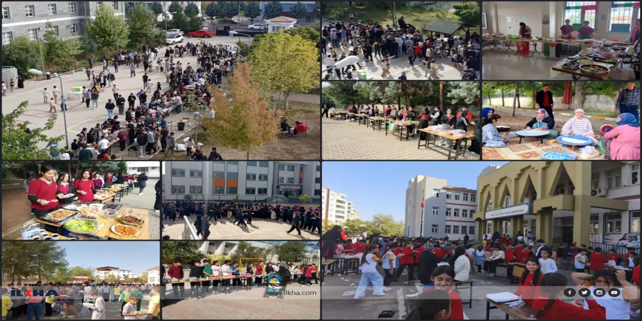 Xwendekarên Dîyarbekirê ji bo zarokên Xezzeyê bûn yek