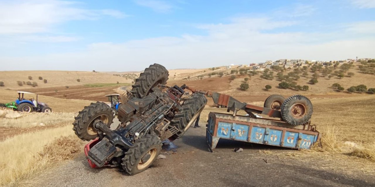 Çınar'da traktör devrildi 1'i ağır 7 yaralı