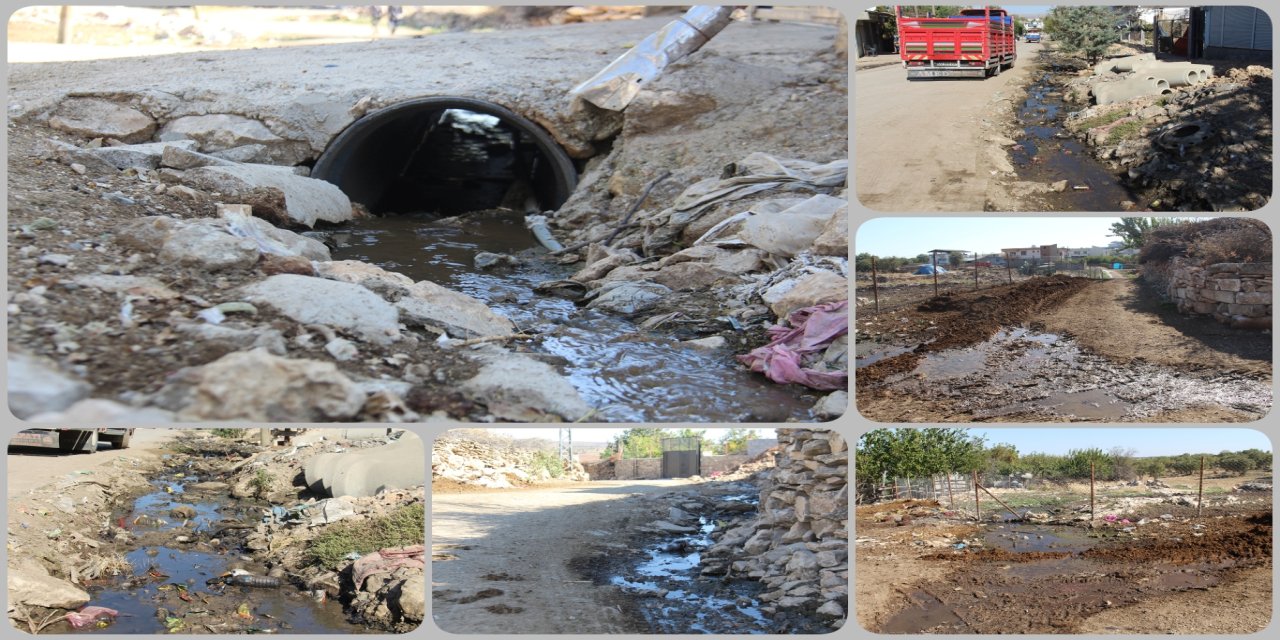 Diyarbakır'ın Dicle ilçesinde  bu mahallenin altyapı sorunu ölüm saçıyor