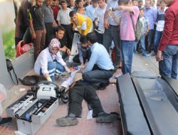 Kalp krizi yolda yakaladı