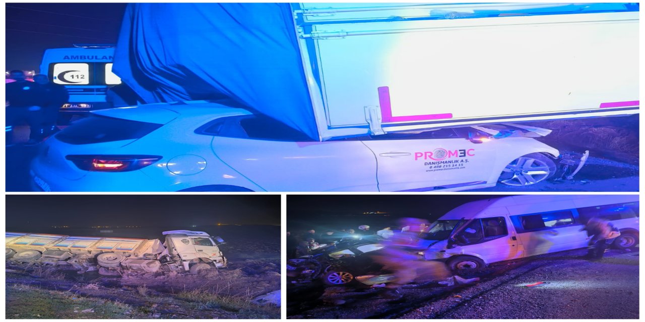 Diyarbakır Valiliği; Çınar'daki kazada 4 kişi öldü, 2'si ağır 14 kişi yaralandı