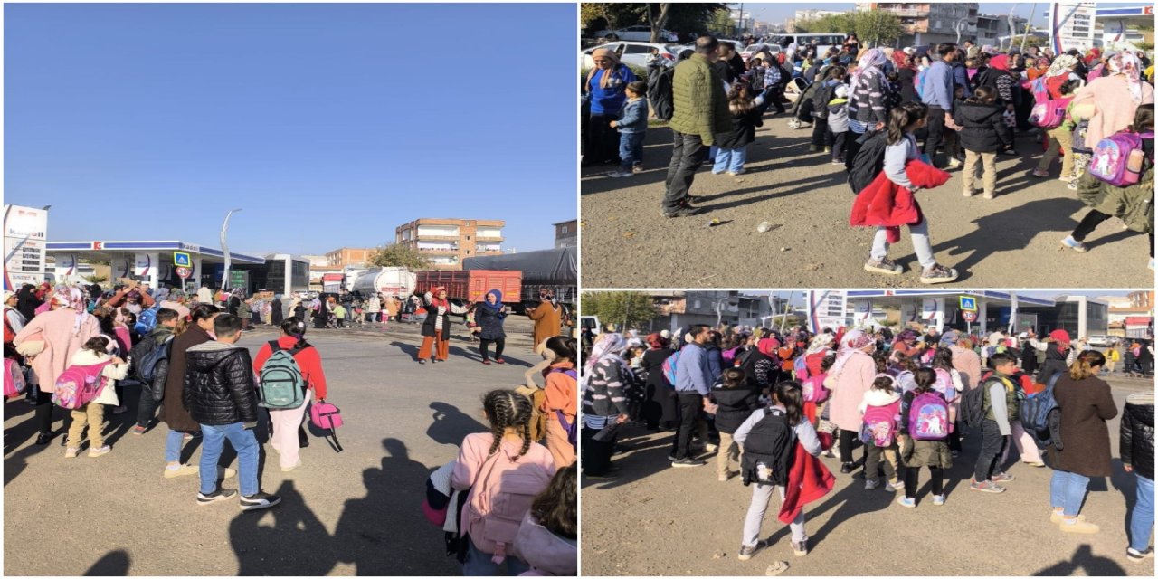 Diyarbakır Bismil'de okul yolunda ağır yaralanan öğrenci için veliler yolu kapattı
