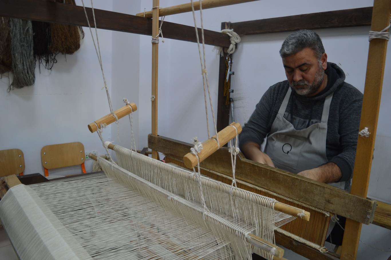 Coğrafi işaretli tiftiği ilmek ilmek dokuyarak sanatta dönüştürüyorlar