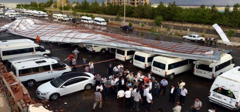 Diyarbakır'da fırtına