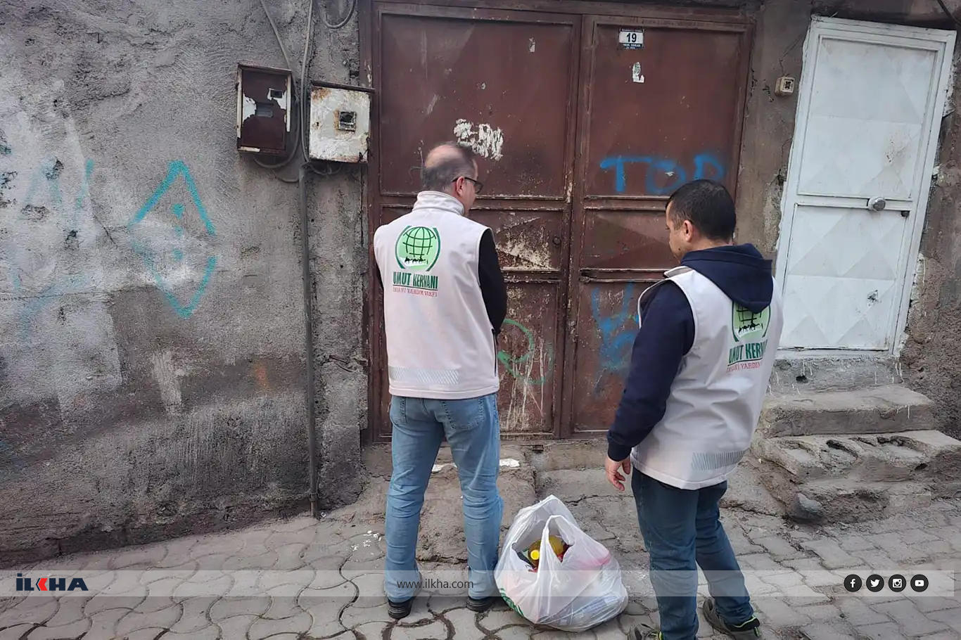 Karwana Hêvîyê ya Mereşê ji bo hurmeta Şeva Regaîbê xurek belav kir