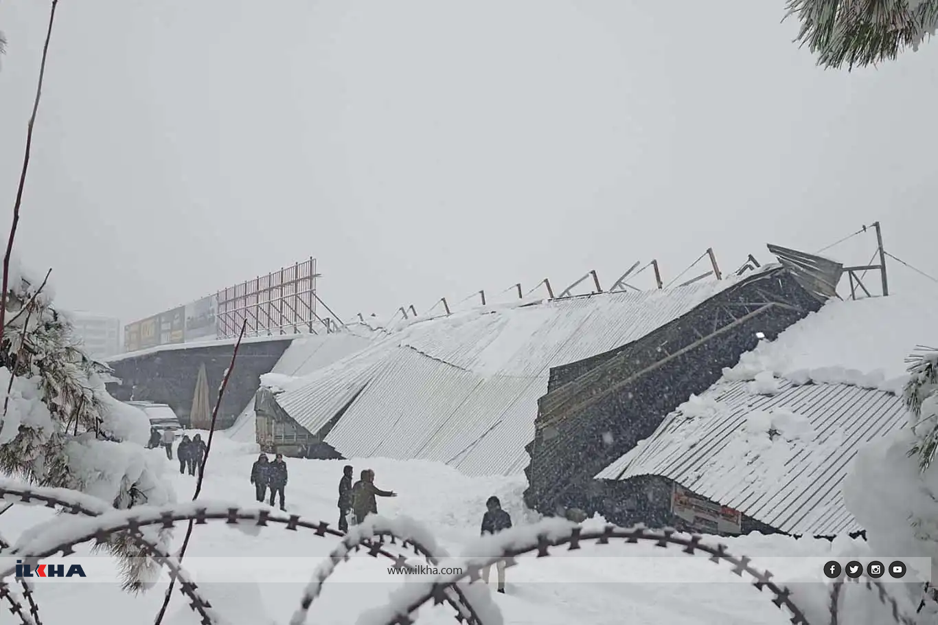 Berfa zêde tesîra xwe li ser Dîyarbekirê kir: Ban hilweşiyan