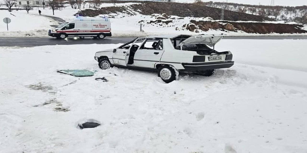 Bingöl’ün Solhan ilçesinde trafik kazası: 3 yaralı