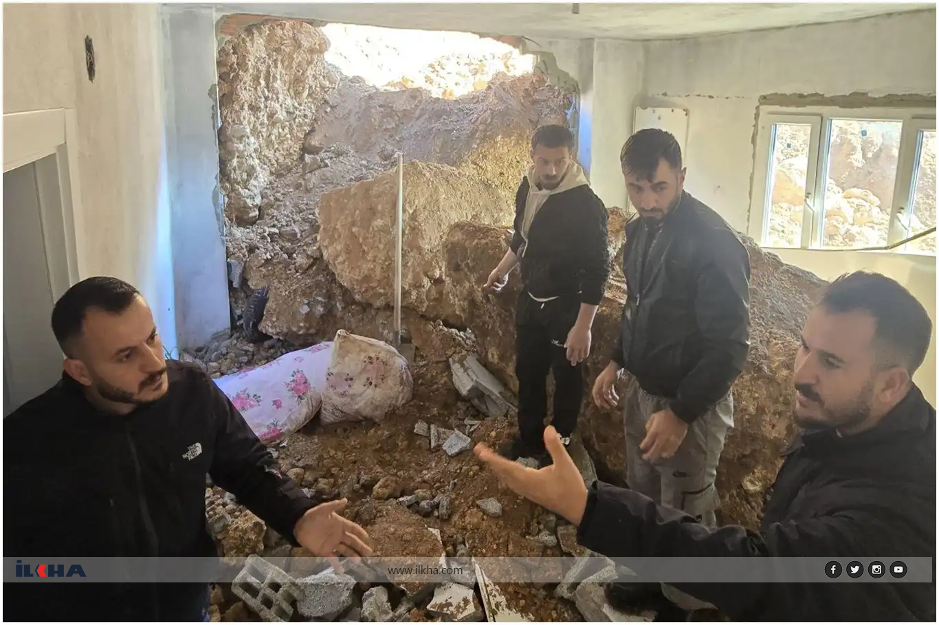 Li Cizîrê, ji ber hezazê 3 xanî wêran bûn