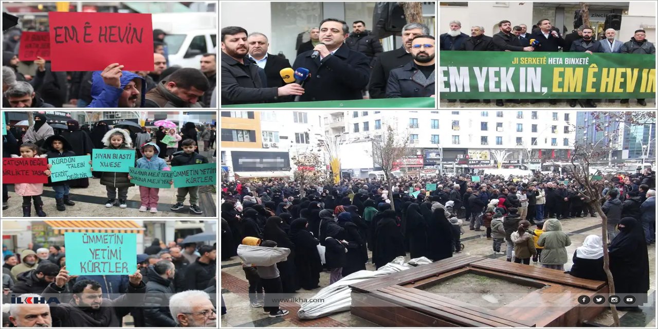 HUDA PAR ji bo Kurdên li Rojava mexdûr bûne derket kolanan