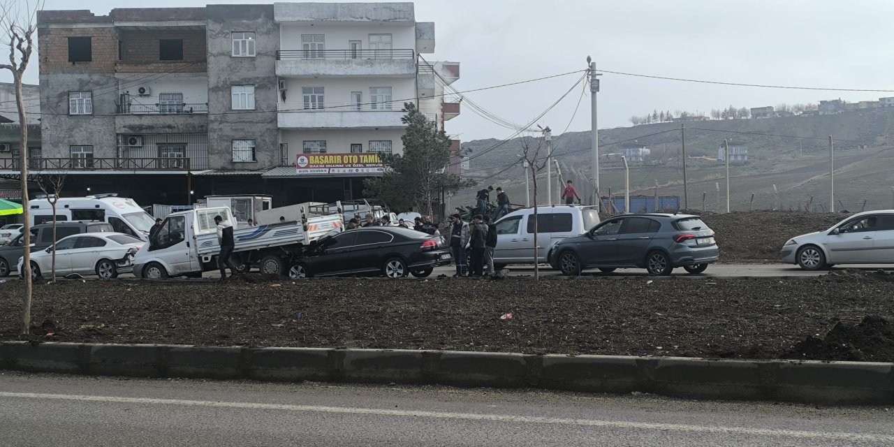 Çarıklı'da zincirleme trafik kazası