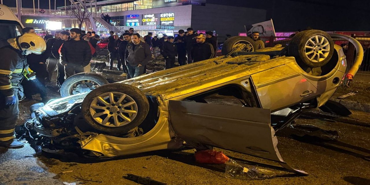 Batman'da otomobil takla attı, sürücü yaralandı
