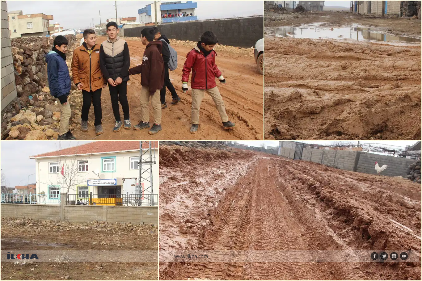 Li Hezexê rê bûne behra herîyê, xwendekar nikarin biçin dibistanê