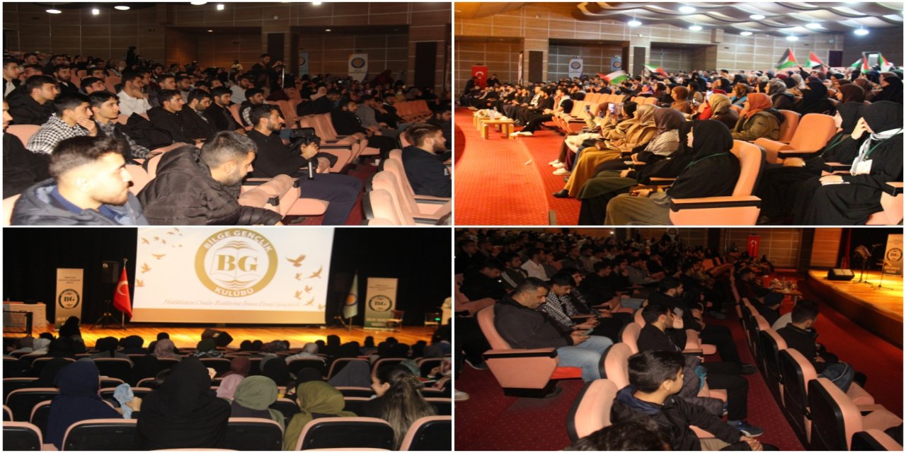 Bilge Gençlik Kulübü Dicle Üniversitesi'nde "Gazze ve Şehadet" programı düzenlendi