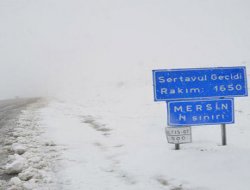 Karaman’da kar yağışı