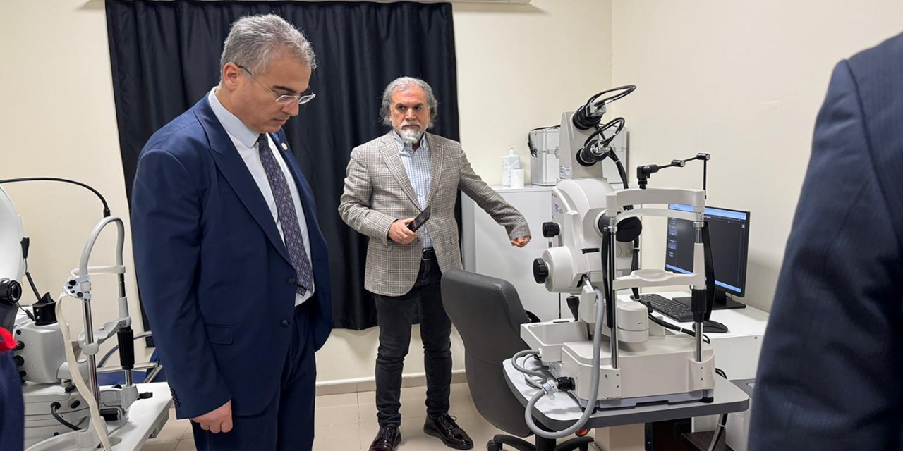 Diyarbakır Ergani Devlet Hastanesi’nde göz anjiyo cihazı hizmete girdi