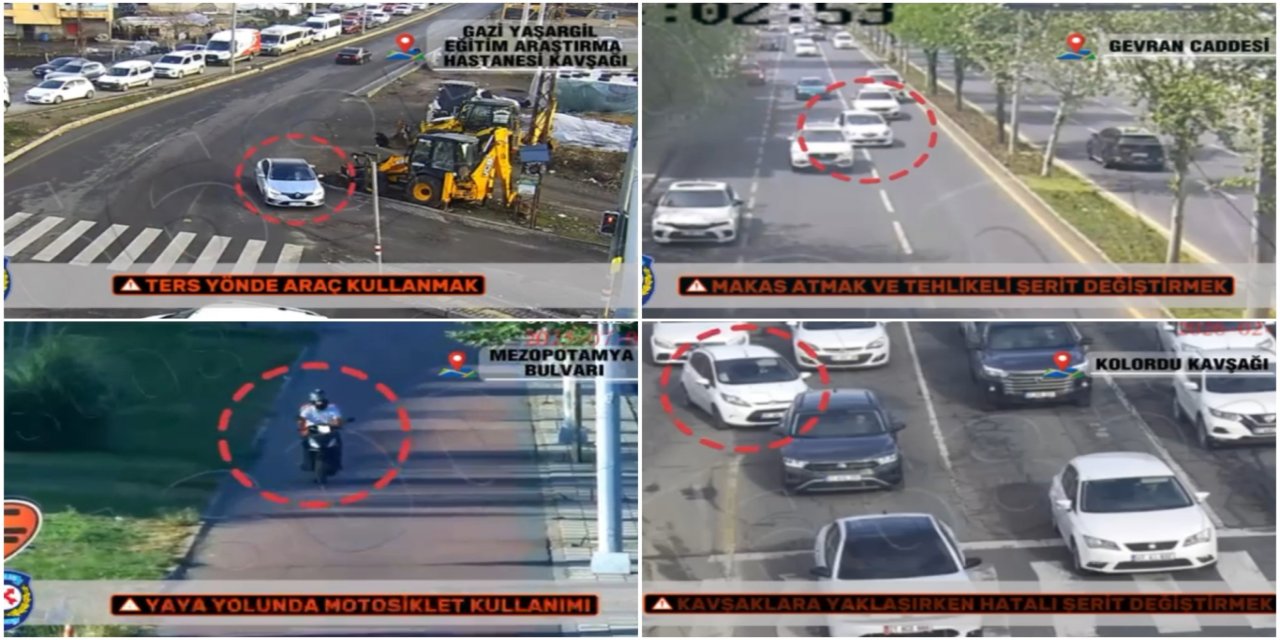 Diyarbakır'da trafik ihlali yapanlara cezai işlem
