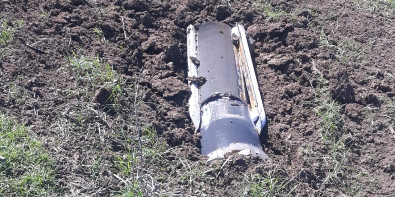 Diyarbakır'a düşen mühimmatın görüntüsü