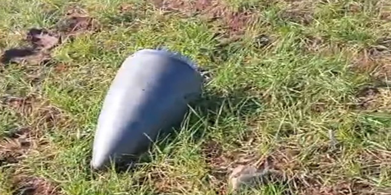 Çınar kırsalına füze başlığı düştü