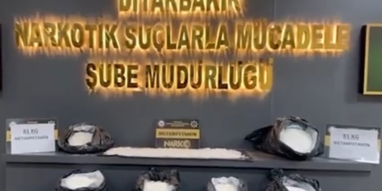 Diyarbakır'da 81 kilogram uyuşturucu madde ele geçirildi