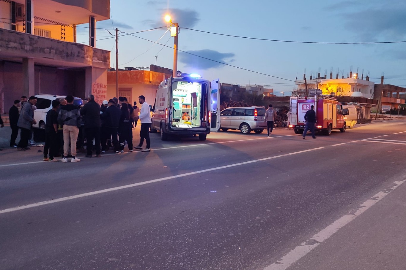 Mardin’in Nusaybin ilçesinde trafik kazası: Motosiklet sürücüsü ağır yaralandı