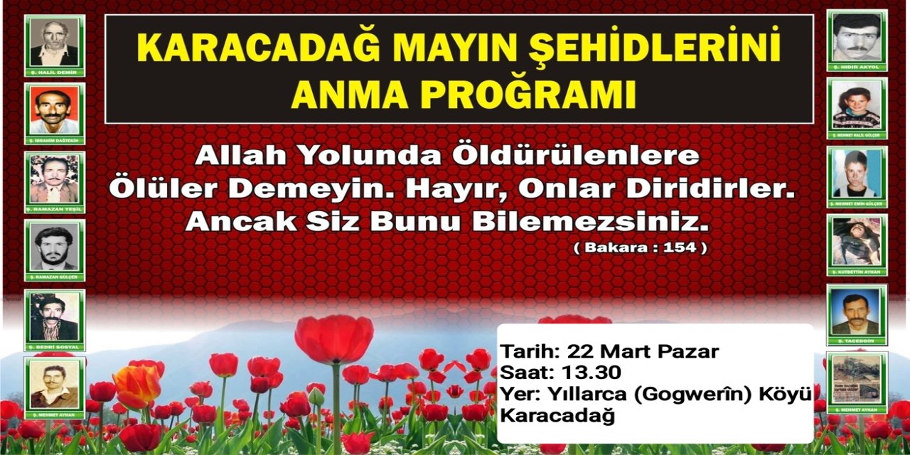 "Karacadağ Mayın Şehitleri" anılacak