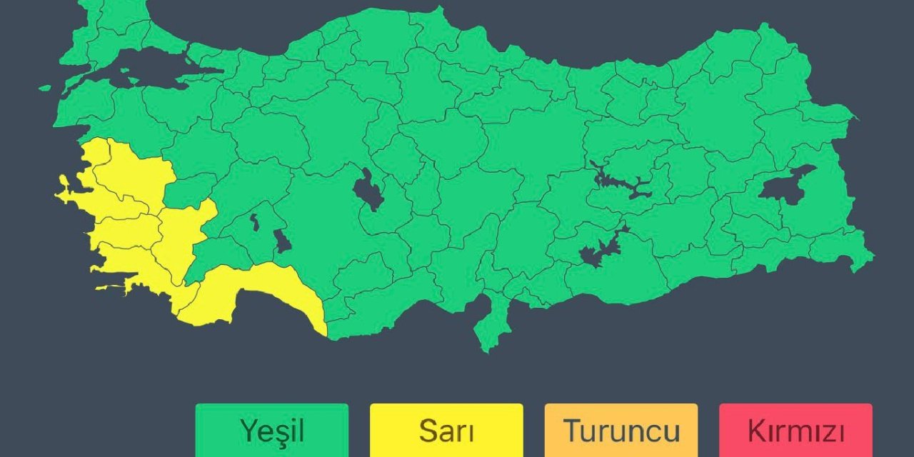 İçişleri Bakanlığından batı bölgeleri için sel ve su baskını uyarısı