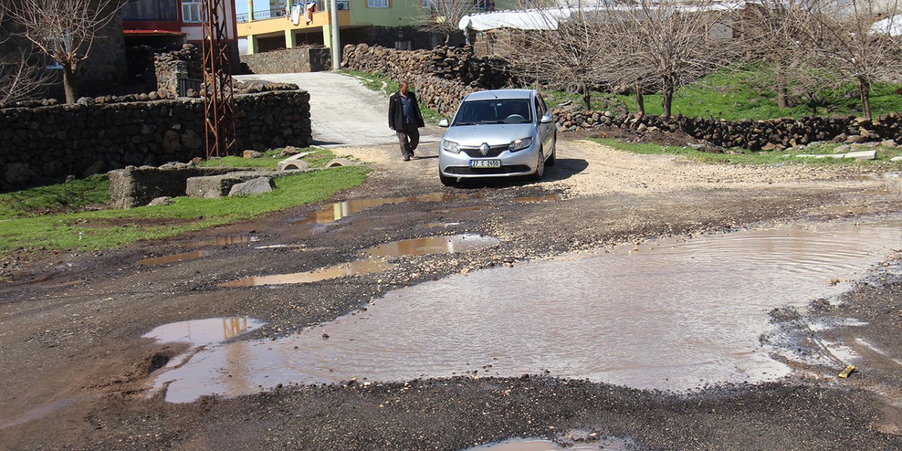 Çınar'da yol çilesi: Öğrenciler okula 2 kilometrelik yolu yürüyerek gidiyor