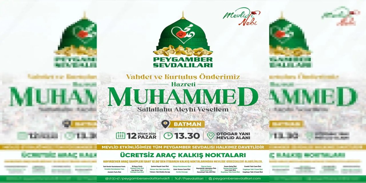 Li Êlihê dê çalakiya Mewlûda Nebî were lidarxistin