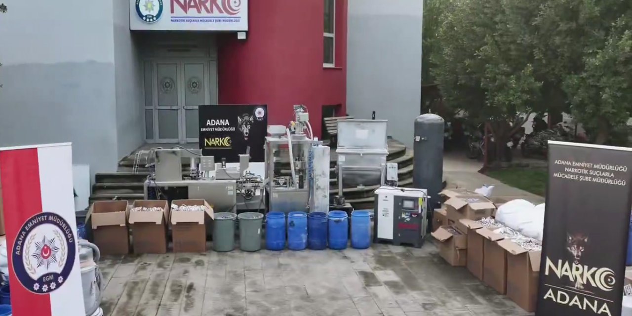 Adana’da 703 bin sentetik ecza ele geçirildi: 9 gözaltı