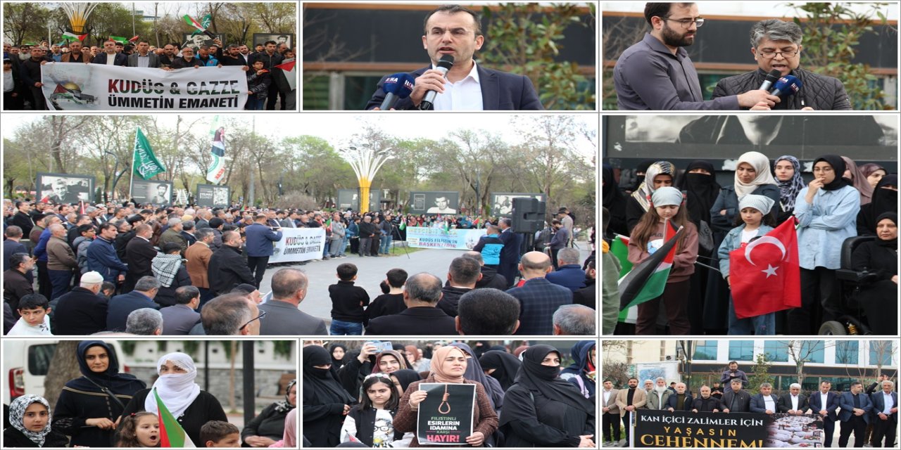 Batman'da STK’lardan siyonist rejime sert tepki: Mescid-i Aksa'nın kapatılması ve idam yasası kabul edilemez