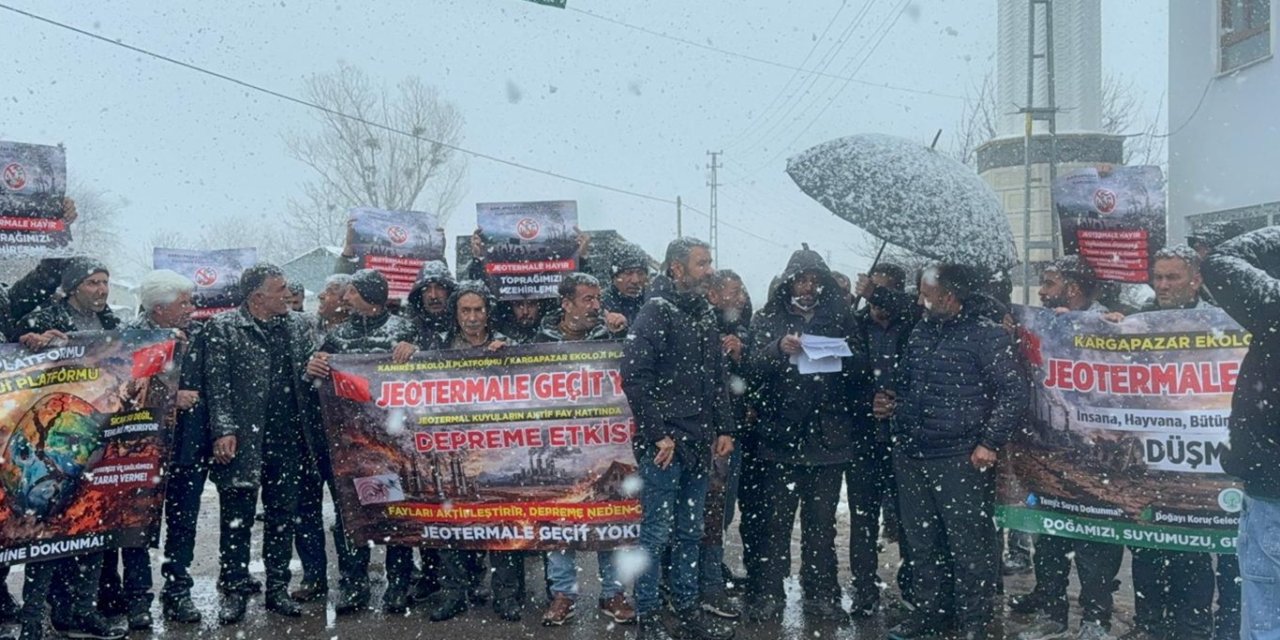 Bingöl Karlıova'da jeotermale tepki