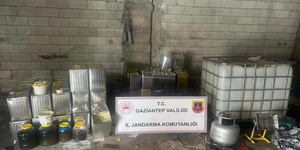 Gaziantep'te bin 500 litre sahte zeytinyağı ele geçirildi