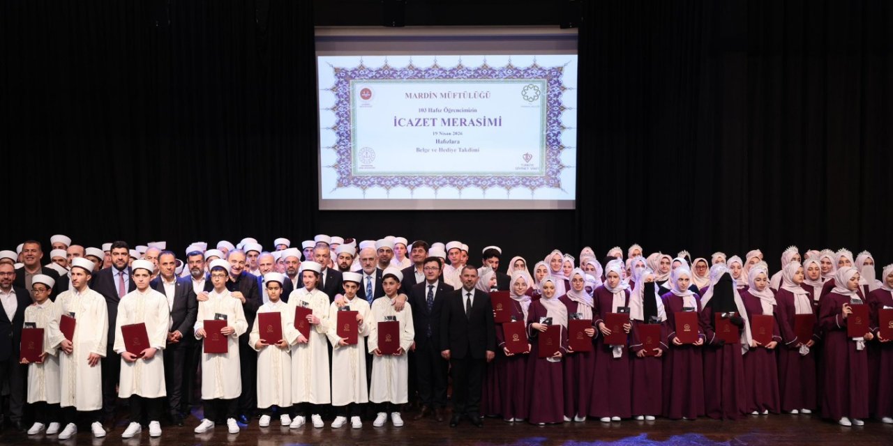 Mardin’de 103 hafız için icazet merasimi düzenlendi