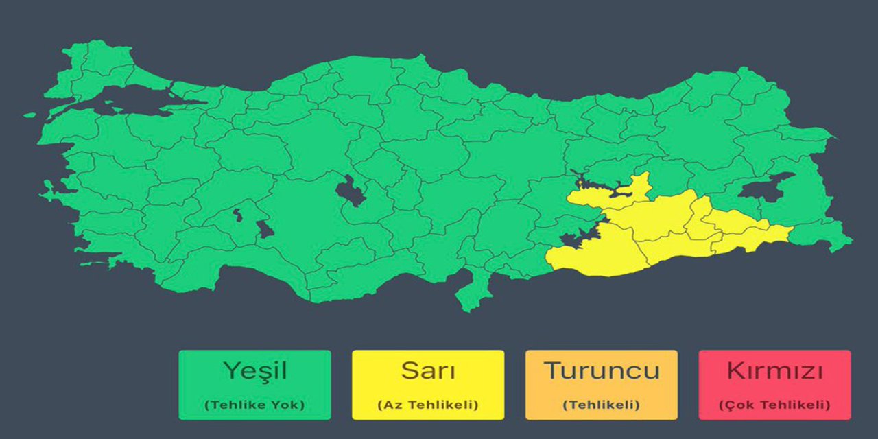Bölgemiz için kuvvetli sağanak uyarısı