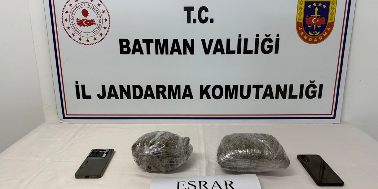 Batman'da uyuşturucu operasyonu: 1 kilo esrar ele geçirildi