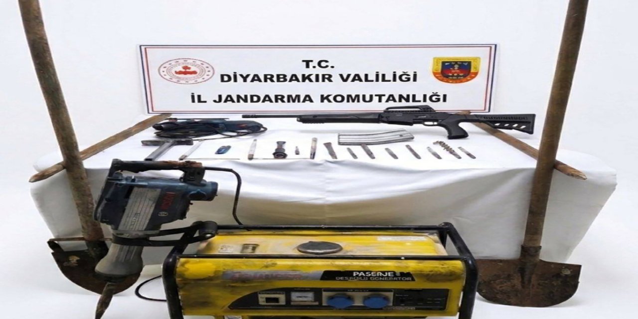 Diyarbakır'da kaçak kazı yapan şüpheliler suçüstü yakalandı