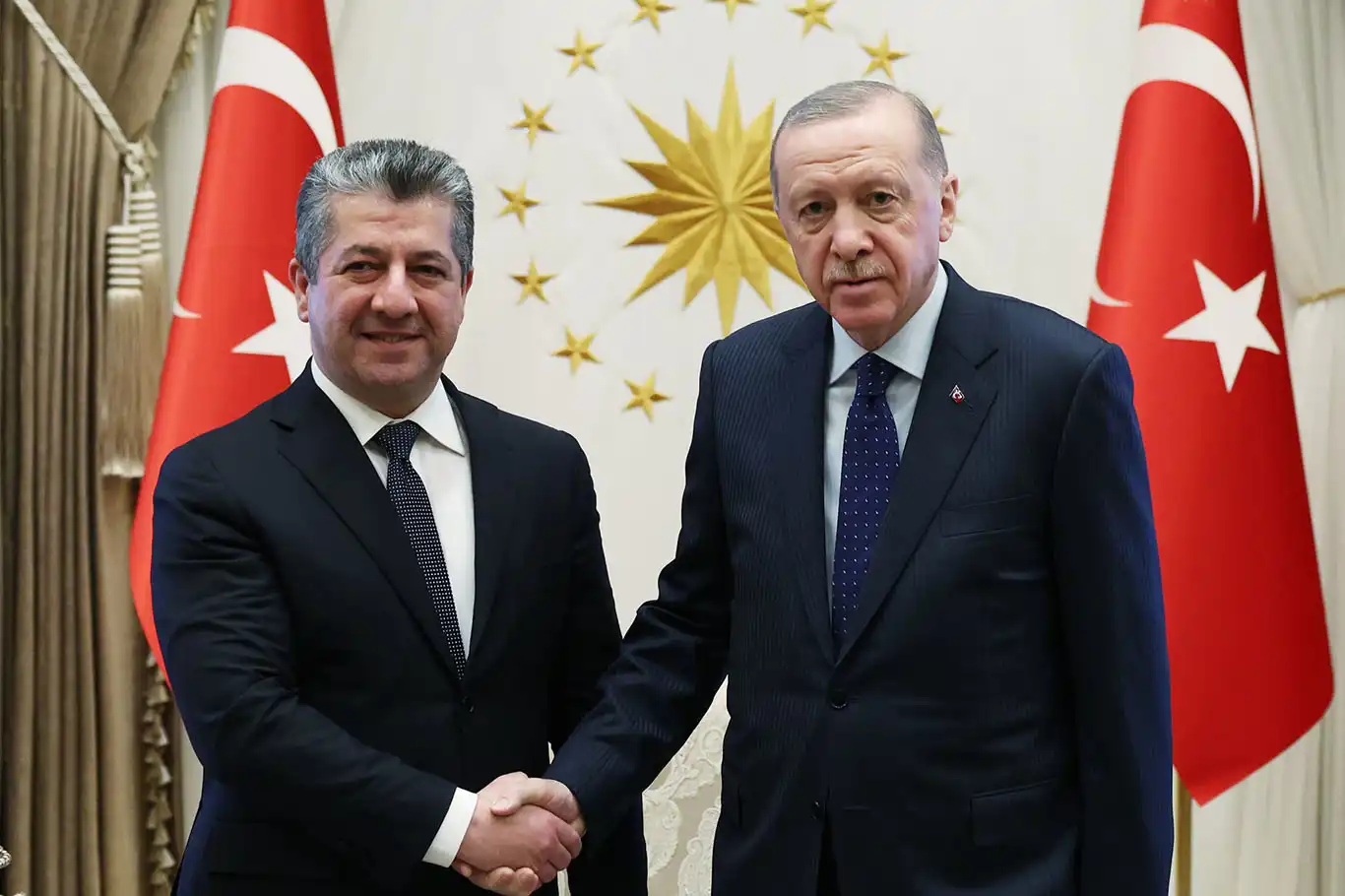 Erdogan pêşwaziya Mesrûr Barzanî kir
