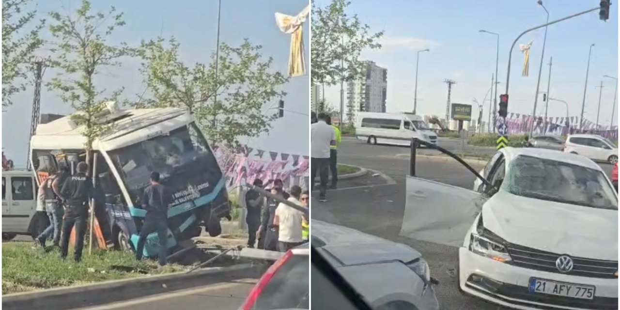 Li Amedê mînîbusa rêwiyan û otomobîl li hev qelibîn: 5 birîndar