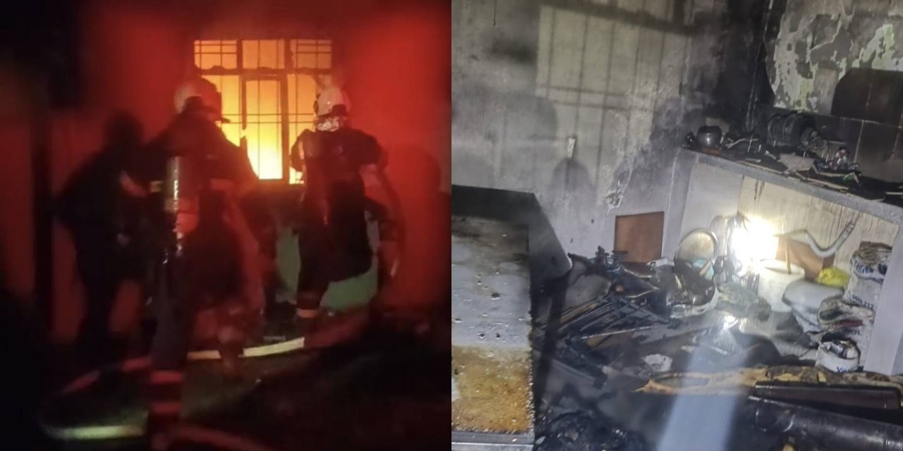 Batman’da ev yangını