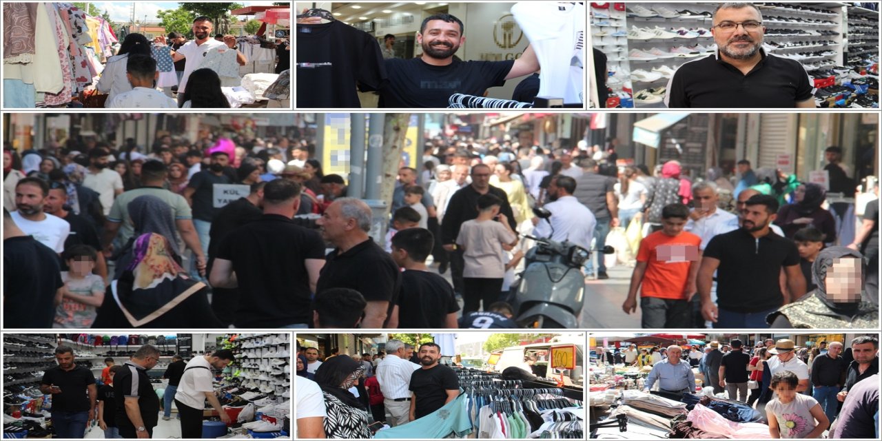 Çarşı ve pazarda bayram hareketliliği: Vatandaşlar uygun fiyatlı ürünleri tercih ediyor