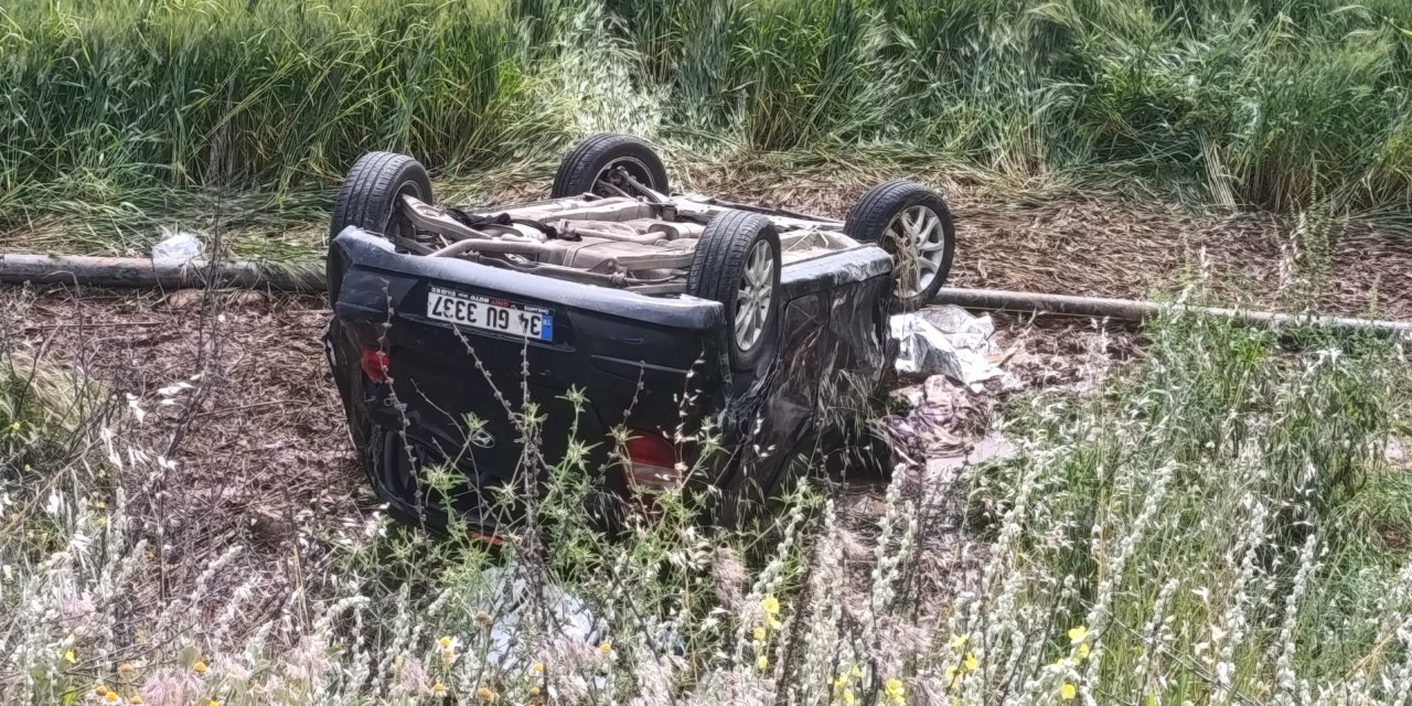 Çınar'da otomobil takla attı  1 ölü 1'i ağır 4 yaralı