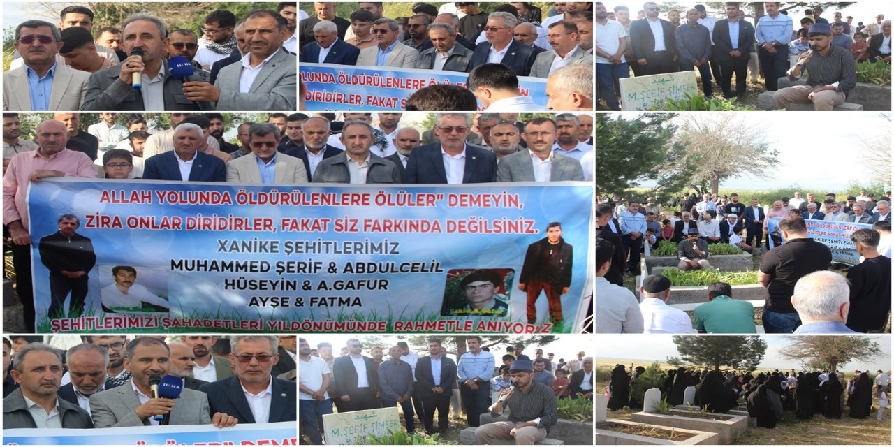 Xanikê şehitleri kabirleri başında yad edildi