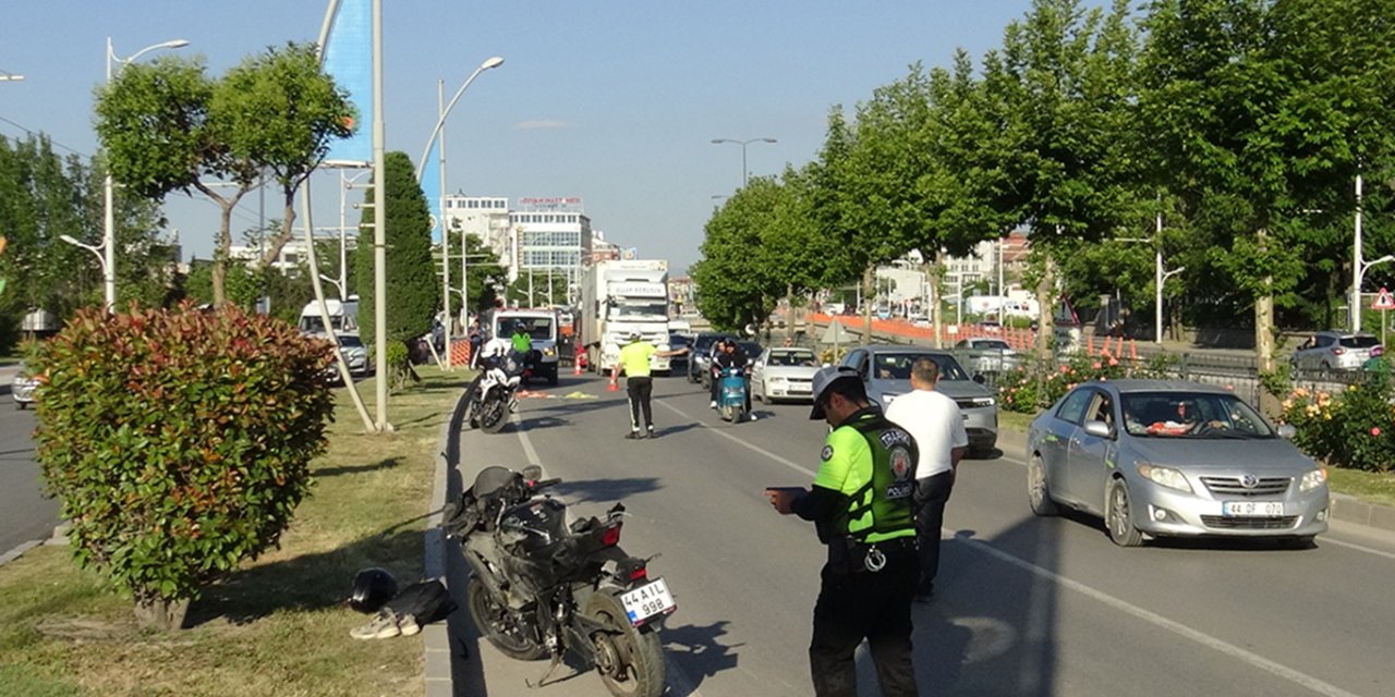 Malatya'da motosiklet kazası: Sürücü ağır yaralandı