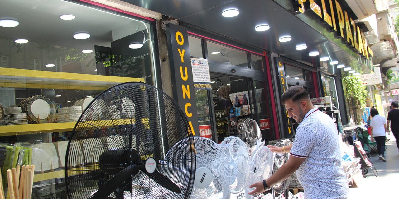Diyarbakır’da sıcaklarla beraber vantilatör satışları hareketlendi