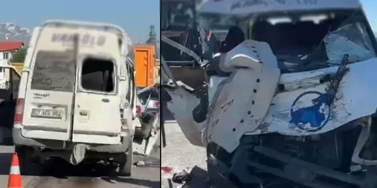 Hakkari’nin Yüksekova'da yolcu minibüsü ile kamyon çarpıştı: 3 ölü, 2 yaralı