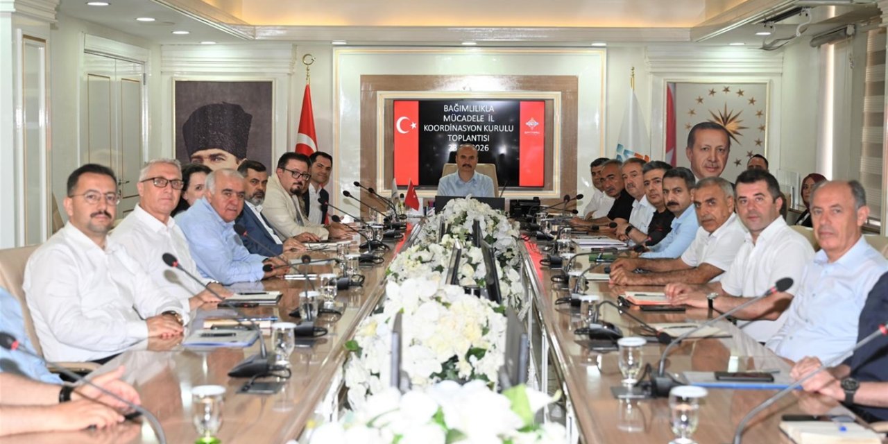 Batman'da bağımlılıkla mücadele çalışmaları değerlendirildi