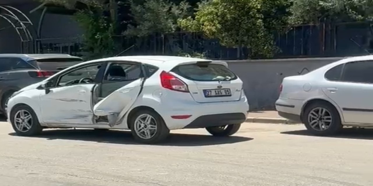 Gaziantep’te maddi hasarlı kaza